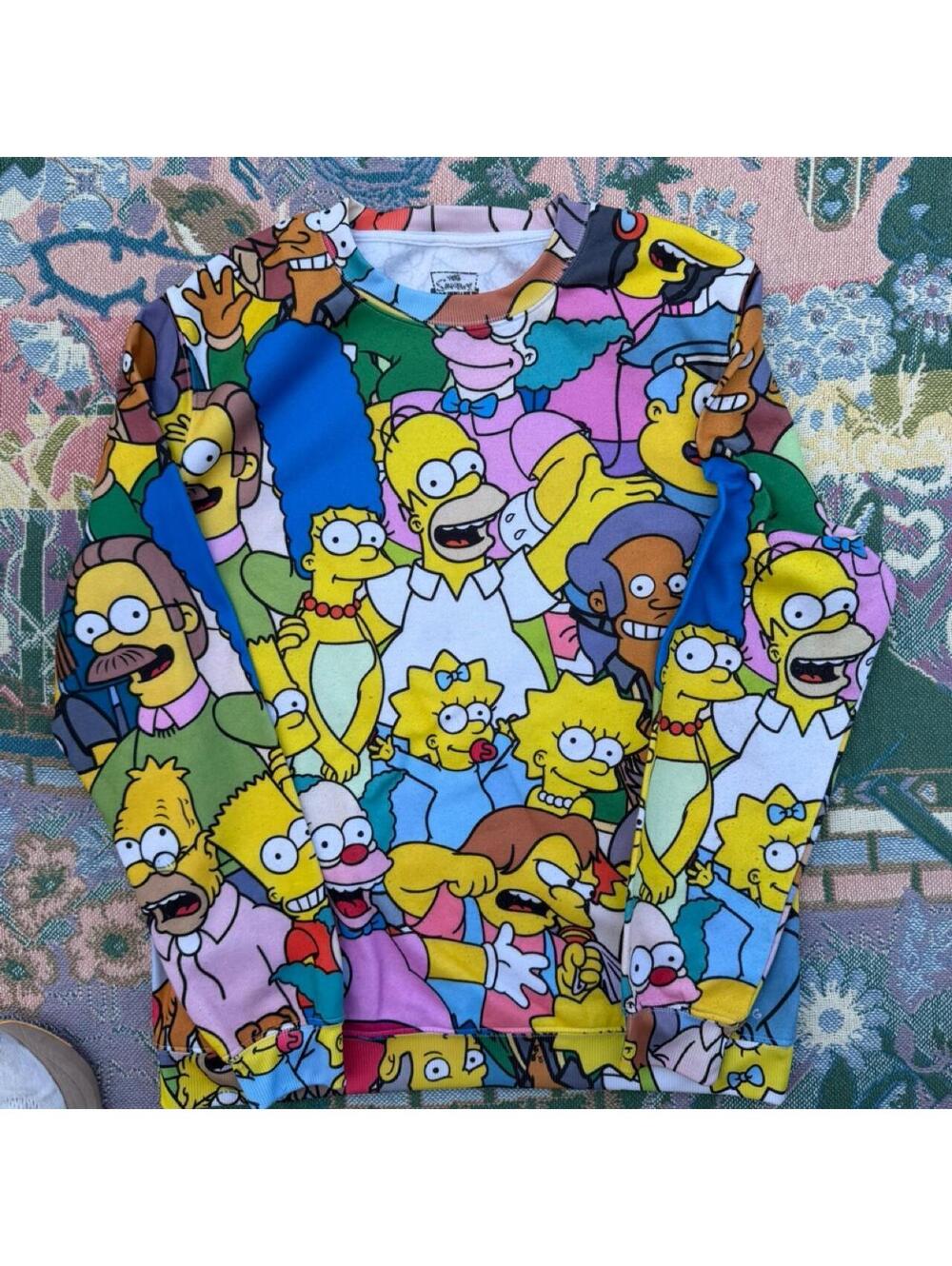 The Simpsons All Over Print Crewneck Sweatshirt